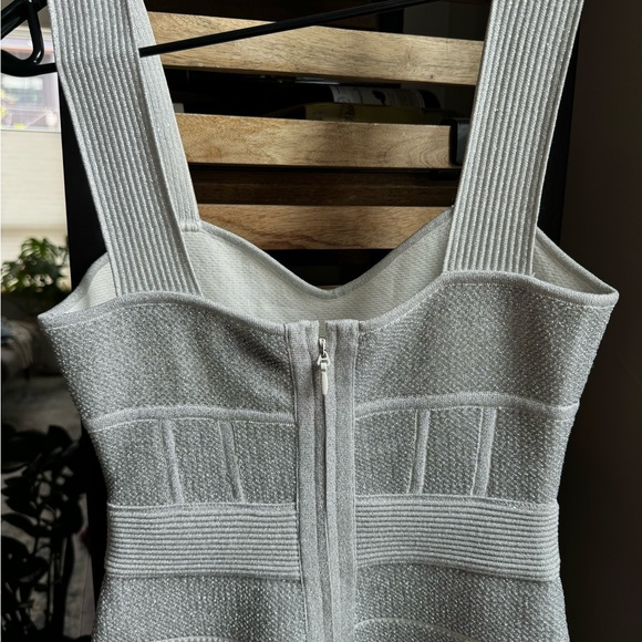 Hérve Léger Metallic Bandage Maxi Dress, Size S - Picture 7 of 8